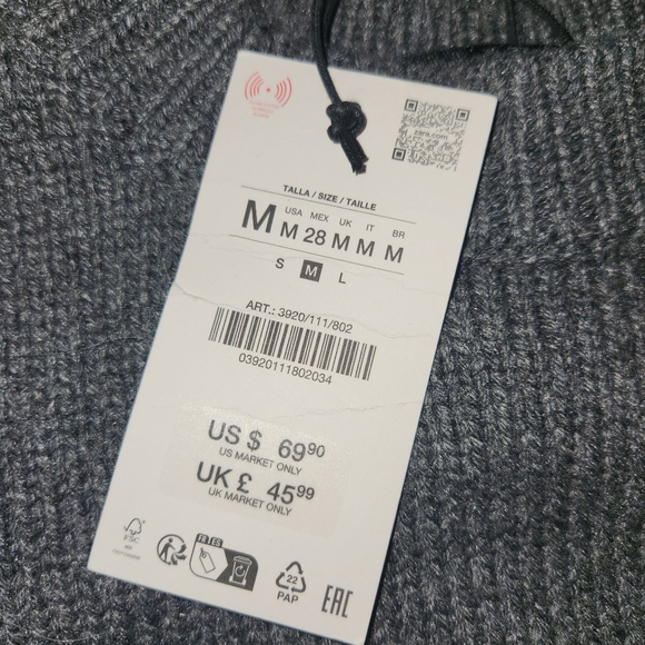 Zara Grey Sweater - Picture 4 of 8